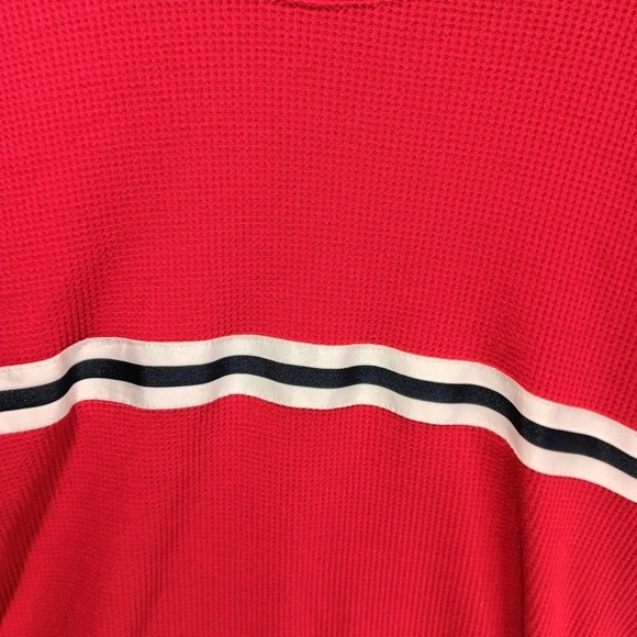 Hollister Boyfriend Tee Women's Thermal Long Sleeve Crew Neck Shirt Red Sz M - Picture 3 of 4